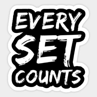 Every set counts Sticker